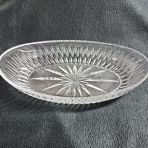 Princess House Royal Highlights Lead Crystal Relish Dish